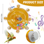 Qpets Bird Foraging Spin Wheel with Smooth Rotation for Parakeets, Cockatiels and Conures