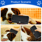 Qpets® Dog Deshedding Comb Pet Grooming Thinning Comb De-shedding Tool Dog Grooming Combs Anti-slip Handle Design, 146x68mm