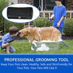 Qpets® Dog Deshedding Comb Pet Grooming Thinning Comb De-shedding Tool Dog Grooming Combs Anti-slip Handle Design, 146x68mm