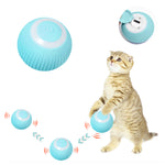 Smart LED 360° Rotating Cat Toy Ball, Interactive Cat Toys Rechargeable Rotating Ball with LED, Cat Chasing Toy Automatic Rotating Smart Obstacle Avoiding Cat Chasing Toy