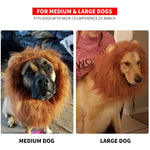 Dog Lion Mane Funny Headwear for Lion Mane for Dogs Lion Hair Ear Headwear for Dog Halloween Party Festival Headwear(Gold)