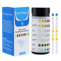 Qpets 50pcs Water PH Testing Strips,7 in 1 Water Qulity Test Strips Aq