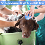 Dog Brush for Bathing, Pet Massage Brush Puppy Grooming Brush Soft Bathing and Shedding for Dogs and Cats, Dog Bath Brush Cat Cleaning Brush Pet Comb