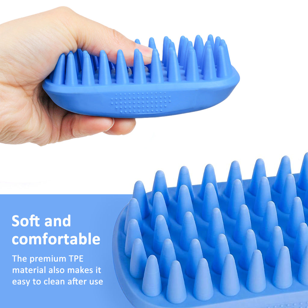 Dog Brush for Bathing, Pet Massage Brush Puppy Grooming Brush Soft Bathing and Shedding for Dogs and Cats, Dog Bath Brush Cat Cleaning Brush Pet Comb