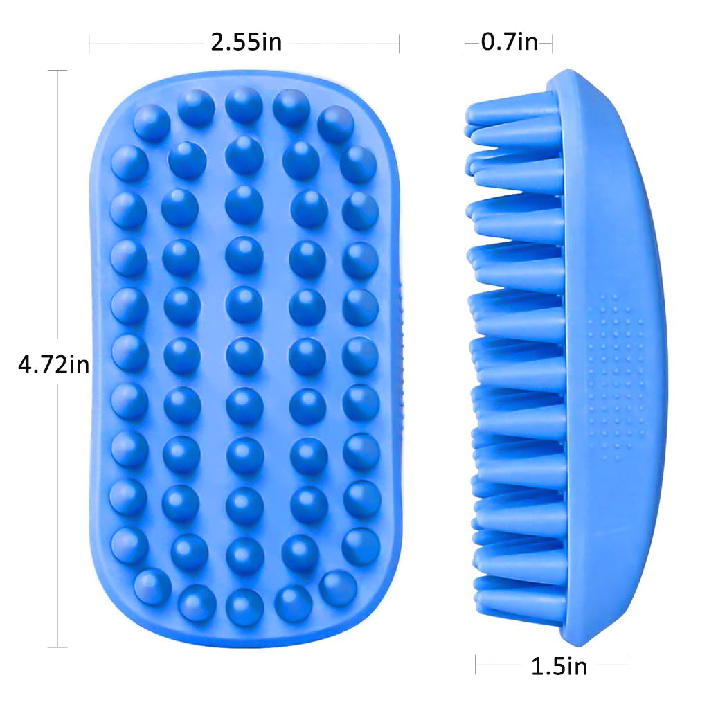 Dog Brush for Bathing, Pet Massage Brush Puppy Grooming Brush Soft Bathing and Shedding for Dogs and Cats, Dog Bath Brush Cat Cleaning Brush Pet Comb