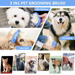 Dog Brush for Bathing, Pet Massage Brush Puppy Grooming Brush Soft Bathing and Shedding for Dogs and Cats, Dog Bath Brush Cat Cleaning Brush Pet Comb