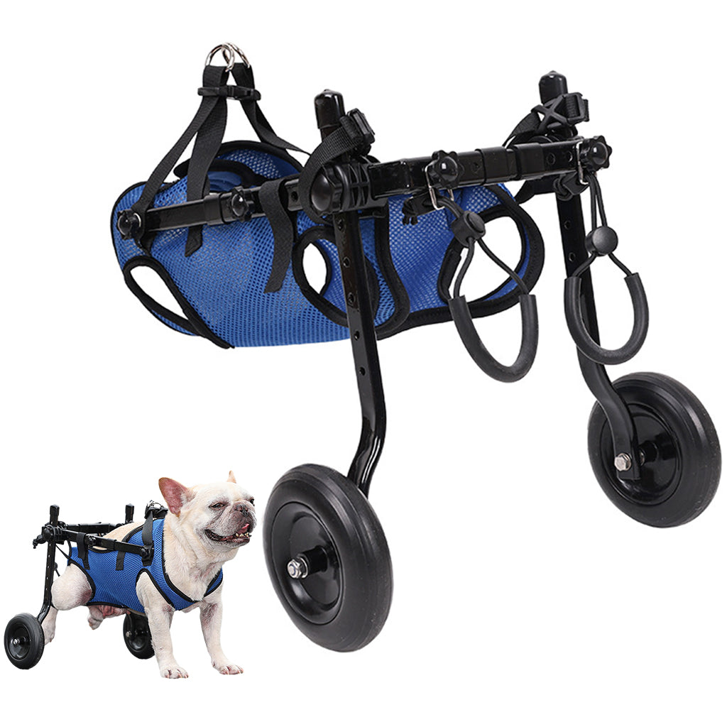 Small Dog Wheel-Chair for Back Legs, Walking Assistance for Disabled Dog, Wheel Chair Hind Limb Hind Back Leg Disabled Dog Mobility Aid Trolley Legs Rehabilitation Light Pet Walk Assistance