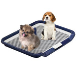 65 x 50cm Dog Poop Tray, Puppy Pee Poop Training Deck, Pee Pads for Dogs, Dog Pee Pads, Plastic Dog Pet Potty Indoor Training Toilet for Small and Medium Dogs, Easy to Clean