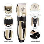 Pet Grooming Hair Clippers Dog Trimmer Low Noise Cordless Pet Hair Grooming Clippers Kit - Rechargeable for Small Medium Large Dogs Cats and Other Pets, Multicolor