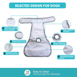 2 Pcs Pet Use Soft Reusable Female Dogs Diapers 120ml Water Absorbption Comfort Reusable Doggy Diapers for Female Dog, Puppy(M,Recommended Waist 14''-20'')