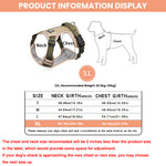 No Pull Dog Harness with Safety Reflective Strip Quick Release Buckle Adjustable Size Easy Control Handle for Medium Large Dogs(XL, Recommended Weight: 22.5kg-45kg)